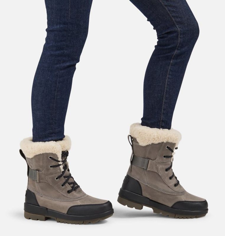 Womens Snow Boots Dark Grey - Sorel Tivoli™ IV Parc Mid - 741-VYKDUB